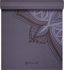 Gaiam Premium Yoga Mat – Non-Slip, 68” x 24” (Aubergine Point)