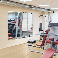 Gym Mirrors for Home Gym Wall Large, 16PCS Glass Wall Mirror Tiles, 12″