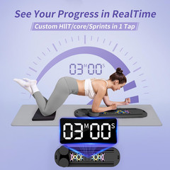 Reformer 15-In-1: Split & Foldable Design, Portable Home Gym with Digital Displa