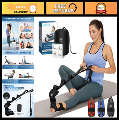 Foot and Calf Stretching Strap for Plantar Fasciitis, Heel Spurs, Achilles Pain