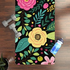 Botanical Garden Rubber Yoga Mat, Non-Slip Exercise Mat for Fitness