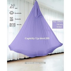 Aerial Yoga Hammock Kit Nylon Tricot Elastic Setup 2057lb Capacity Outdoor Use