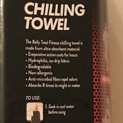 Bally Total Fitness Chilling Towel Pink