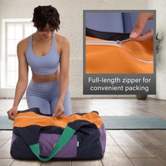 Large Yoga Mat Bag Carrier for men and Women – Stylish Tote with 4 Pockets, D…