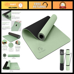 Non-Slip Eco-Friendly Yoga Mat with Carrying Strap – Fitness & Pilates Workout M