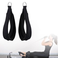 2 Pieces Double Loop D Ring Straps Home Gym Pilates Straps Gymnastics Ankle