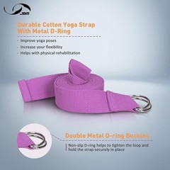 Durable Yoga Blocks 2 Pack with Strap – Perfect for Meditation & All Yoga Styles