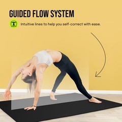 Extra Wide Yoga Mat for Men Women (72″L x 36″W x 1/4″ Thick) Non Slip Fitness…
