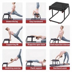 Yoga Headstand Bench Exercise Inversion Stool Workbench Upside Down Chair USA
