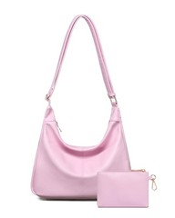 Hobo Bag for Women with Mini Purse Soft Vegan Leather Slouchy Shoulder Crossb…