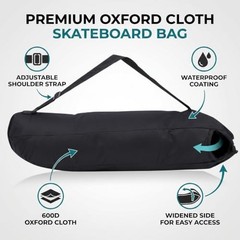 Skateboard Bag 600D Oxford Cloth Waterproof Carry Bag with Single Shoulder