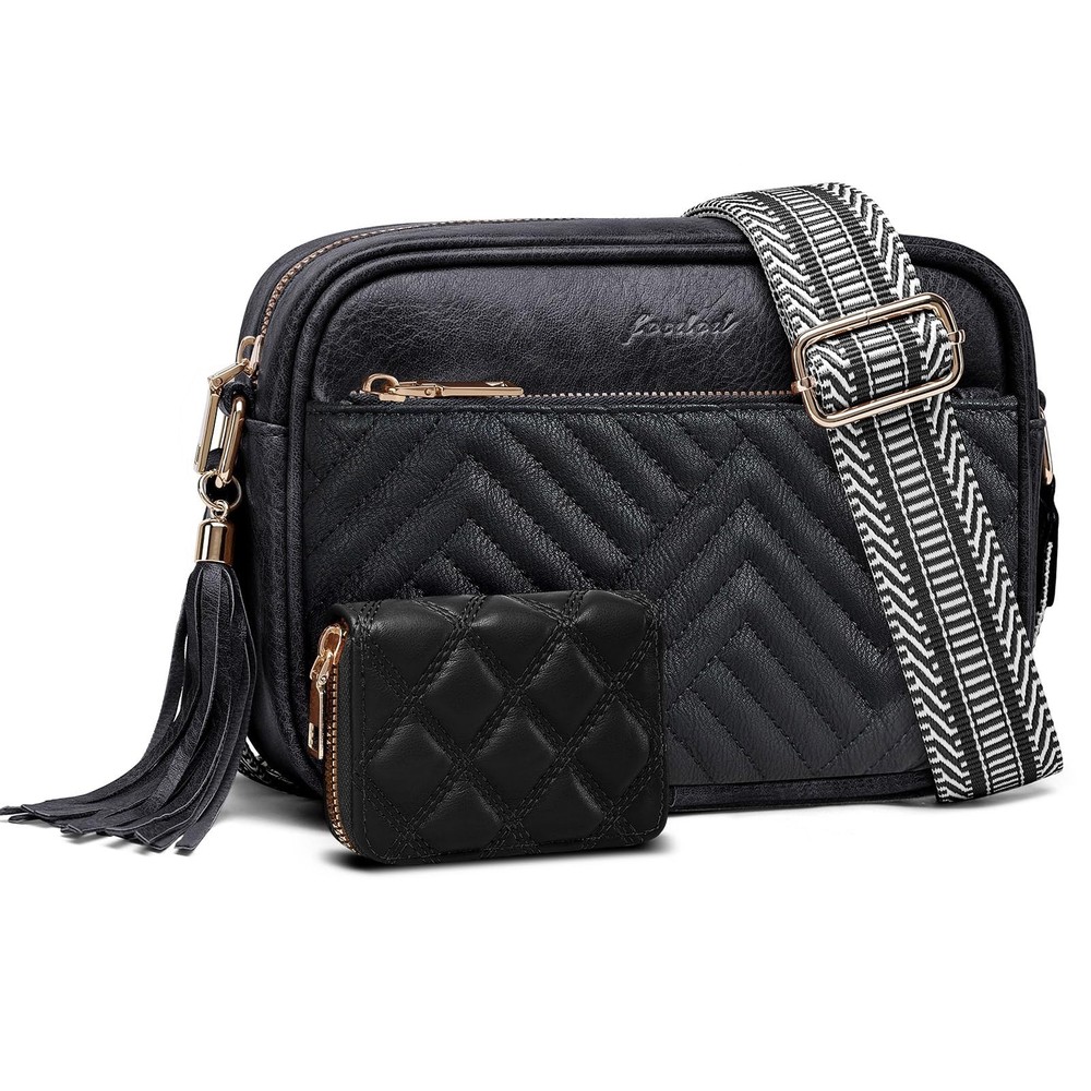 Crossbody Bags for Women Shoulder Handbags: Quilted Wallet Set Vegan Leather …