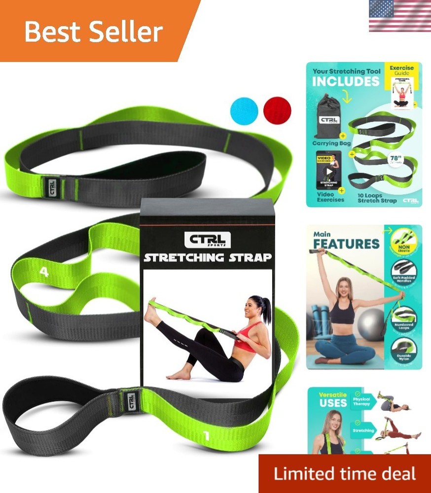 Nylon Stretching Strap – 78″ Length, Perfect for Therapy & Flexibility