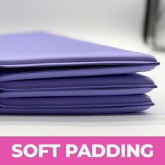 Folding Yoga Mat, Foldable Exercise Mat for Yoga, Pilates, Knee pad, NO Roll Mat