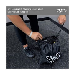 Valor Fitness Resistance Bands – 5lb to 25lbs – Carabiners Attached & 2 Bands…