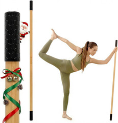 Yoga Stick for Stretching, 5Ft Exercise Stick for Mobility & Flexibility, Bamboo