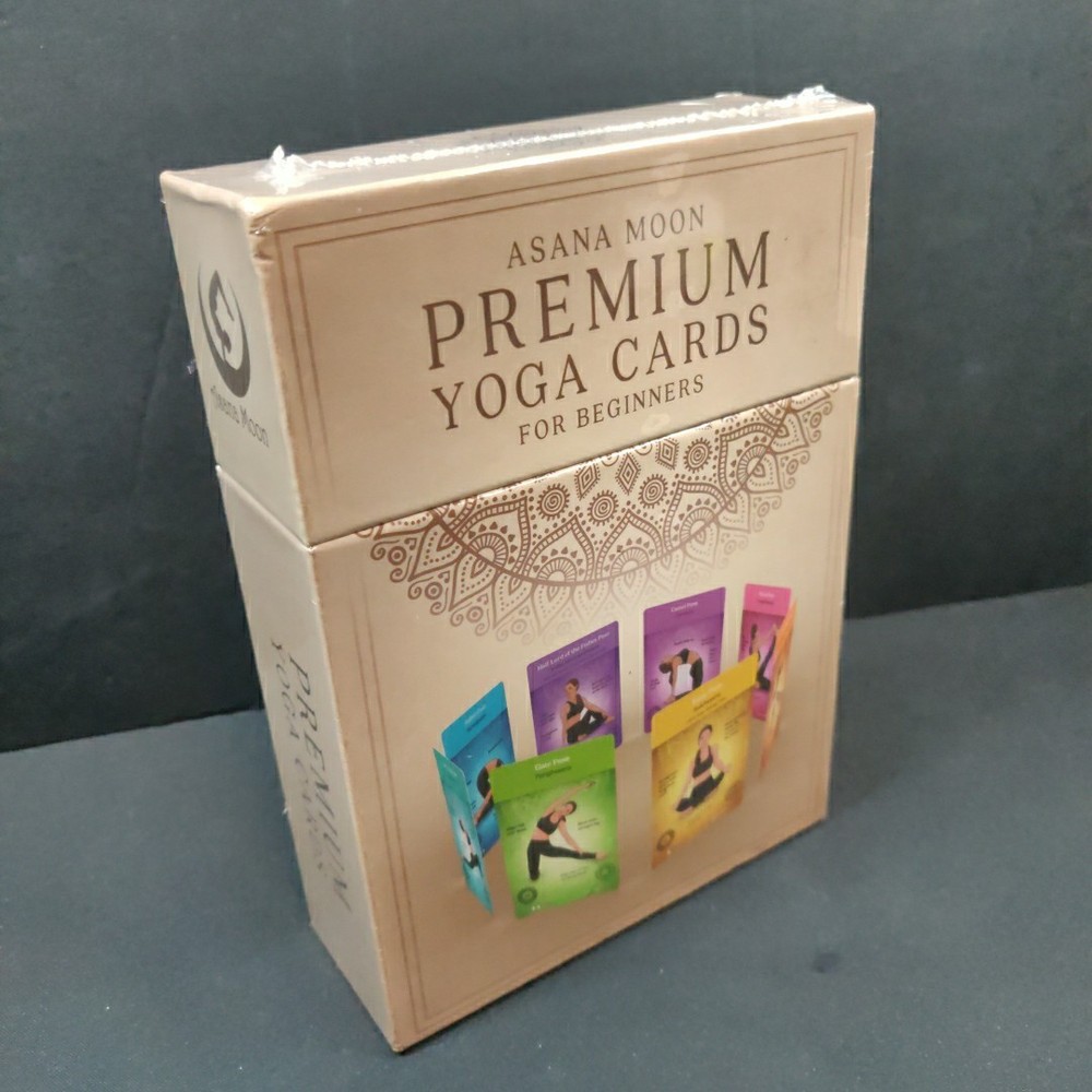 Premium Yoga Cards For Beginners– Deck with 62 Yoga Cards – New Sealed