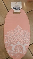 Apana Luxe Yoga Knee Mat 11 1/2″ X 22 5/8″ Double Sided 1/2″ Thick light pink