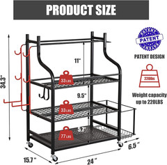 Yoga Mat Storage Racks,Home Gym Storage Rack for Dumbbells Kettlebells Foam Roll