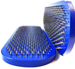 Sadhu Nail Board Flower of Life Ultramarine Yoga 10mm Birch Wood Ballistic Nails