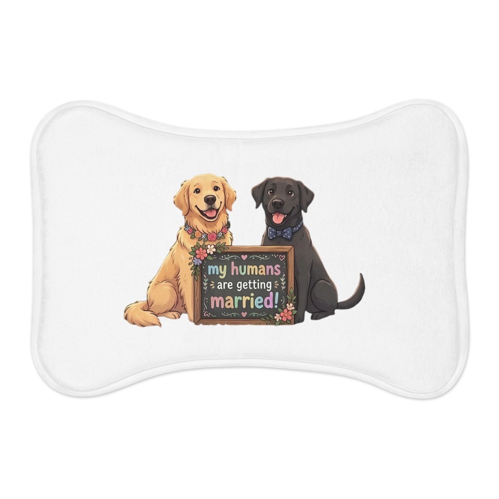 Pet mat dog cat engagement married wedding