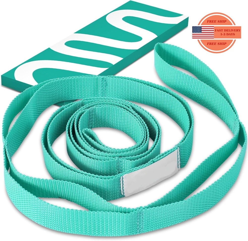 Correa de estiramiento para fisioterapia, 10 bucles, no elástica, ideal para