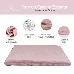 Secret Garden Large Zabuton Meditation Cushion (36″ x 28″ x2.25″)