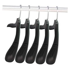 Suit Hangers for Men 20 Pack, Extra Wide Suit Hanger Non Slip Width Black-20