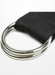 Yoga Strap – Wide Adjustable Cotton Strap Durable O-Ring Buckle 6 ft