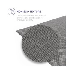 Voyage 5mm Studio Yoga Mats, 6 Pack, 72x24in Charcoal