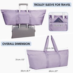 Gym Bag Ladies Yoga Bag Large Travel Bag with Shoe Bag & Wet Compartment Carry…