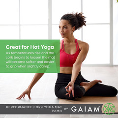 Gaiam Yoga Mat – Premium Solid Thick Non Slip Exercise & Fitness Mat for All Typ