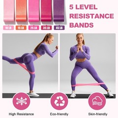 Pilates Ring Set for Home Workout -13” Pilates Fitness Circle & Ball, Hip Th…