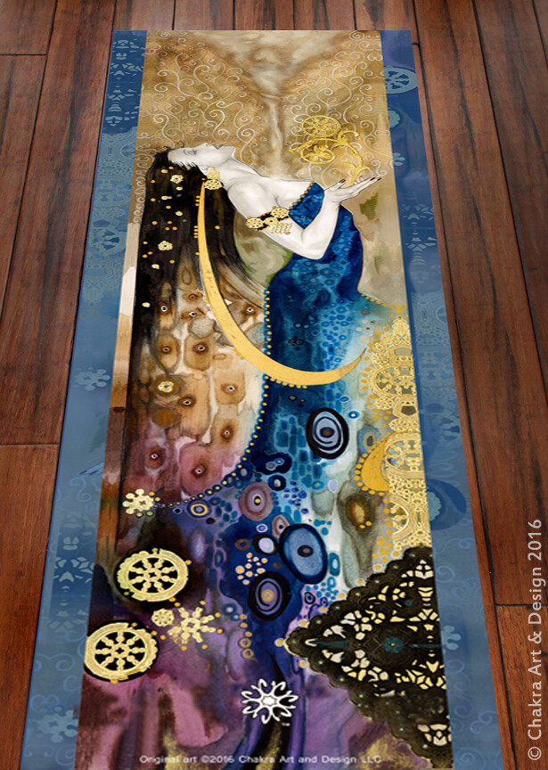 Spirit & Life™ Spiritual, Artistic, unique chakra yoga mat