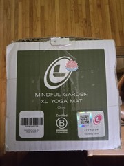 Liforme XL Yoga Mat Olive Green Mindful Garden w/ Travel Bag Used Once