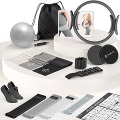 Nanati Pilates Kit 18Pcs Pilates Essentials Kit For Women Home Workouts Pilates