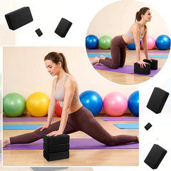 4 Pack Yoga Blocks 9 X 6 X 3 Inch Soft Eva Foam Lightweight Non Slip Yoga Props