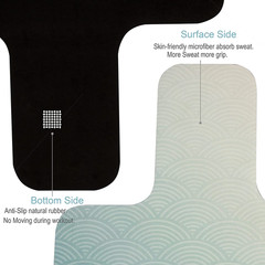Pilates Reformer Mat Towel with Shoulders, Pilates Reformer Cover with Great Gri