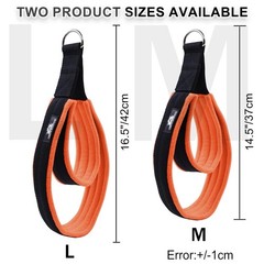 Pilates Double Loop Straps for Reformer, Thickened D-Ring Handle Fitness Stra…