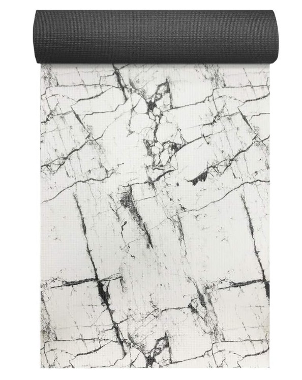 New Oak & Reed White Marble Yoga & Fitness Mat Non-Slip (68 X24)