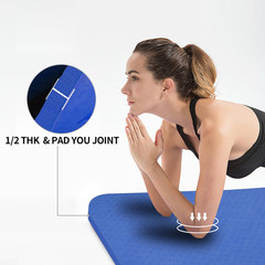 Large TPE Yoga Mat 6’X4’X1/2″ Extra Thick Non-Slip Exercise Mat – for Yoga Pilat