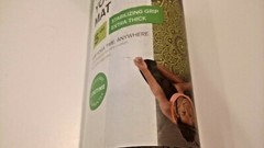 Gaiam Premium Print Yoga Mat 5MM Stabilizing Grip – Extra Thick 68″ x 24″ Gray