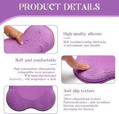 2 Packs Yoga Knee & Elbow Cushions – Extra Thick Foam for Knees, Elbows, Wrists,