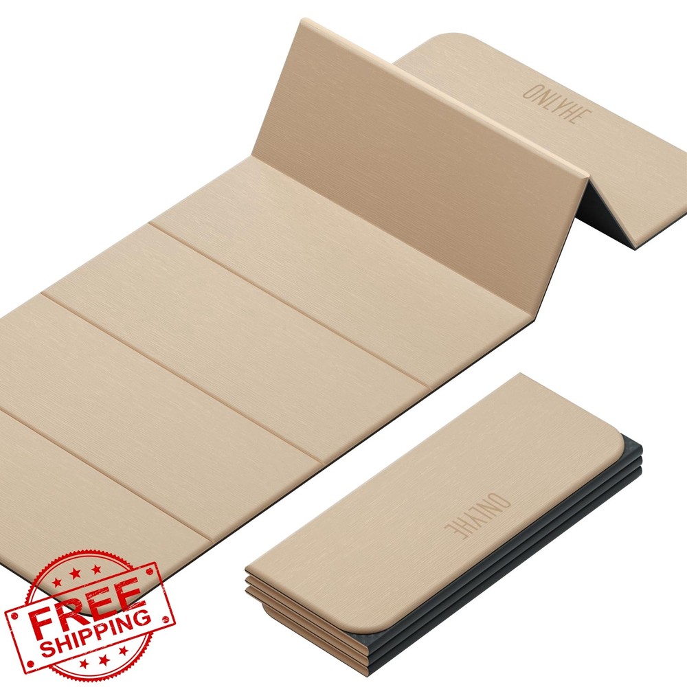 onlyhe Yoga Mat 8mm Thick Milk Coffee + Black