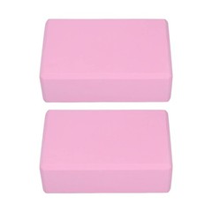Pink Yoga Block, Foam 2 Pack Foam Travel Yoga Pilates Blocks Stabilit?t Slip…