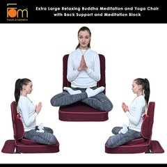 Extra Large Meditation Chair | Floor Chair with Back | Yoga Chairs for Adults…