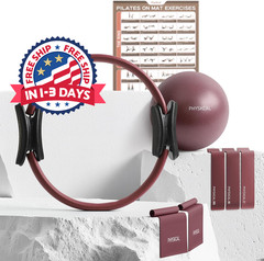 Kit de Pilates, Aro de Pilates de 15 pulgadas con 1 pelota Core