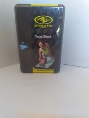 Athletic Works NEW Sealed Black Foam Yoga Block