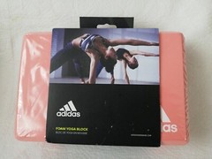 Adidas High Density Foam Yoga Block Support and Deepen Poses Pink 9″×6″×3″