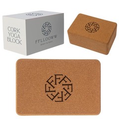Premium Cork Yoga Block NonSlip HighDensity Pilates Stretching Training